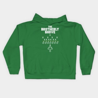 Brotherly Shove Philadelphia Green Kids Hoodie